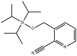 2-Cyano-3-((triisopropylsilyl)ethynyl)pyridine Struktur