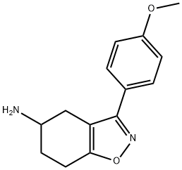 3-(4-methoxyphenyl)-4,5,6,7-tetrahydrobenzo[d]isoxazol-5-amine 结构式