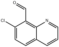 7-chloroquinoline-8-carbaldehyde 化学構造式
