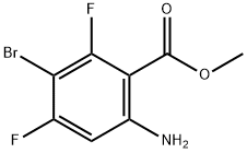 6-氨基-3-溴-2,4-二氟苯甲酸甲酯 结构式