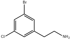 Benzeneethanamine, 3-bromo-5-chloro- Struktur