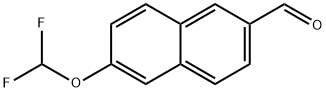 6-(二氟甲氧基)-2-萘醛 结构式