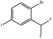 Benzene, 1-bromo-2-(difluoromethyl)-4-iodo-|1-溴-2-(二氟甲基)-4-碘苯