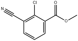 Benzoic acid, 2-chloro-3-cyano-, methyl ester 化学構造式