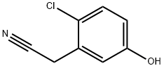 2-(2-氯-5-羟基苯基)乙腈, 1261821-63-9, 结构式