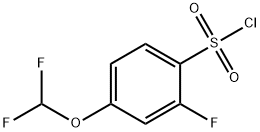 Benzenesulfonyl chloride, 4-(difluoromethoxy)-2-fluoro- Struktur