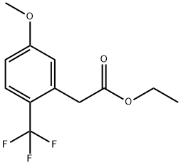 ethyl 5-methoxy-2-(trifluoromethyl)phenylacetate Structure