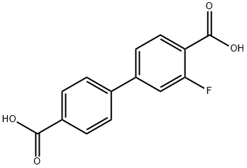 4-(4-carboxyphenyl)-2-fluorobenzoic acid, 1261941-44-9, 结构式