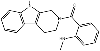 Methanone, [2-(methylamino)phenyl](1,3,4,9-tetrahydro-2H-pyrido[3,4-b]indol-2-yl)- Structure