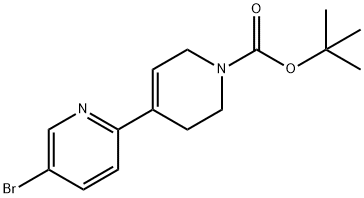 [2,4'-Bipyridine]-1'(2'H)-carboxylic acid, 5-bromo-3',6'-dihydro-, 1,1-dimethylethyl ester,1262399-83-6,结构式