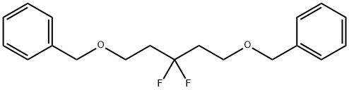 Benzene, 1,1'-[(3,3-difluoro-1,5-pentanediyl)bis(oxymethylene)]bis- Structure