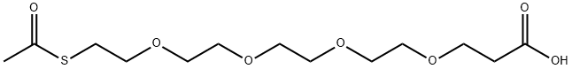 17-Oxo-4,7,10,13-tetraoxa-16-thiaoctadecanoic Acid Structure