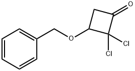 3-苄氧基-2,2-二氯环丁烷-1-酮, 1263284-74-7, 结构式