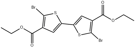 [2,2'-Bithiophene]-4,4'-dicarboxylic acid, 5,5'-dibromo-, 4,4'-diethyl ester,1263417-58-8,结构式