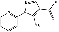 5-氨基-1-吡啶-2-基-1H-吡唑-4-羧酸,126583-37-7,结构式