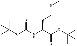 N-[(1,1-DIMETHYLETHOXY)CARBONYL]-L-METHIONINE 1,1-DIMETHYLETHYL ESTER,126686-62-2,结构式