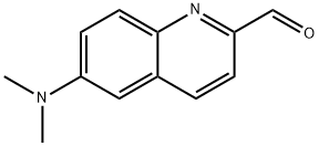 6-(DIMETHYLAMINO)QUINOLINE-2-CARBALDEHYDE, 1267631-83-3, 结构式