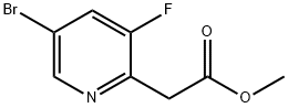 Methyl 2-(5-bromo-3-fluoropyridin-2-yl)acetate Structure