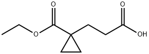 Cyclopropanepropanoic acid, 1-(ethoxycarbonyl)- Struktur
