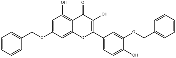 Quercetin 3’,7-Di-O-Benzyl Ether, 1268621-73-3, 结构式