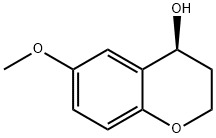 (4S)-3,4-二氢-6-甲氧基-2H-1-苯并吡喃-4-醇 结构式