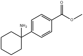 Benzoic acid, 4-(1-aminocyclohexyl)-, methyl ester,1270363-70-6,结构式