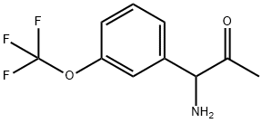 1-AMINO-1-[3-(TRIFLUOROMETHOXY)PHENYL]ACETONE 结构式