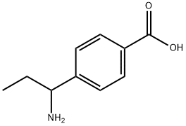 Benzoic acid, 4-(1-aminopropyl)- Structure