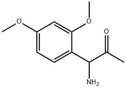 1-AMINO-1-(2,4-DIMETHOXYPHENYL)ACETONE 结构式