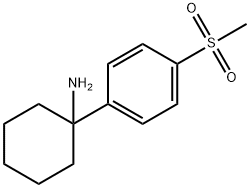 Cyclohexanamine, 1-[4-(methylsulfonyl)phenyl]- 结构式
