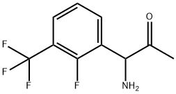 1-AMINO-1-[2-FLUORO-3-(TRIFLUOROMETHYL)PHENYL]ACETONE Structure