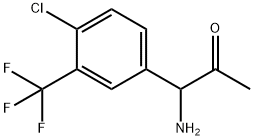 1-AMINO-1-[4-CHLORO-3-(TRIFLUOROMETHYL)PHENYL]ACETONE 结构式