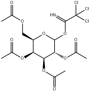 D-Galactopyranose, 2,3,4,6-tetraacetate 1-(2,2,2-trichloroethanimidate) 化学構造式