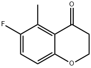 4H-1-Benzopyran-4-one, 6-fluoro-2,3-dihydro-5-methyl- Structure