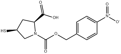 1,2-Pyrrolidinedicarboxylic acid, 4-mercapto-, 1-[(4-nitrophenyl)methyl] ester, (2S,4S)-