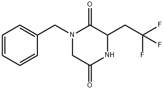 1-Benzyl-3-(2,2,2-trifluoro-ethyl)-piperazine-2,5-dione Struktur
