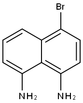 1,8-Naphthalenediamine, 4-bromo- Structure