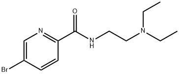 2-Pyridinecarboxamide, 5-bromo-N-[2-(diethylamino)ethyl]- 化学構造式