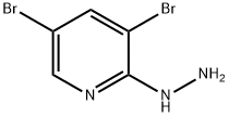 3,5-dibromo-2-hydrazinylpyridine Structure