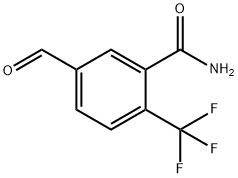 5-formyl-2-(trifluoromethyl)benzamide 化学構造式