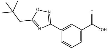 3-[5-(2,2-dimethylpropyl)-1,2,4-oxadiazol-3-yl]benzoic acid Structure