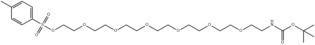 t-Boc-N-Amido-PEG7-Tos, 1292268-14-4, 结构式
