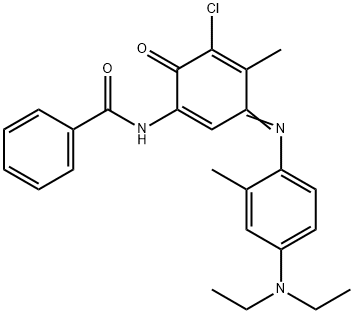 N-(5-chloro-3-((4-(diethylamino)-2-methylphenyl)imino-4-methyl-6-oxo-1,4-cyclohexadien-1-yl)benzamide Structure