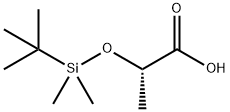 Propanoic acid, 2-[[(1,1-dimethylethyl)dimethylsilyl]oxy]-, (2S)- Struktur