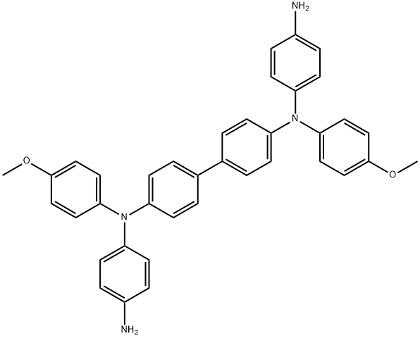 N1,N1'-([1,1'-biphenyl]-4,4'-diyl)bis(N1-(4-methoxyphenyl)benzene-1,4-diamine) Structure