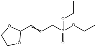 Phosphonic acid, P-[3-(1,3-dioxolan-2-yl)-2-propen-1-yl]-, diethyl ester Structure