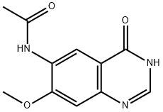 Acetamide, N-(3,4-dihydro-7-methoxy-4-oxo-6-quinazolinyl)- Structure