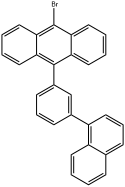 9-溴-10-[3-(1-萘基)苯基]蒽 结构式