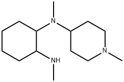 1-N,2-N-dimethyl-1-N-(1-methylpiperidin-4-yl)cyclohexane-1,2-diamine, 1306965-59-2, 结构式