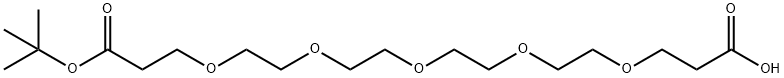 COOH-PEG5-COOTBU, 1309460-29-4, 结构式